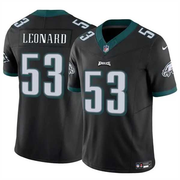 Men & Women & Youth Philadelphia Eagles #53 Shaquille Leonard Black 2023 F.U.S.E. Vapor Untouchable Limited Stitched Jersey
